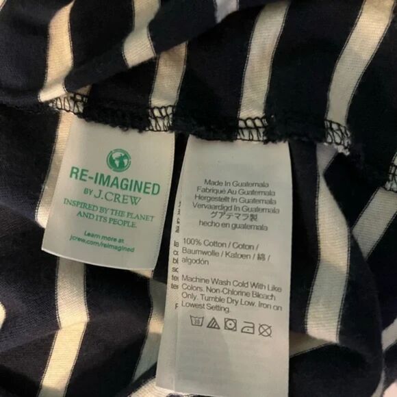 J.Crew XXL Navy & white Striped Sleeveless Tank Top Classic Fit - Picture 6 of 8